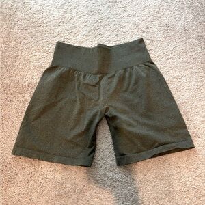 Olive green NVGTN shorts